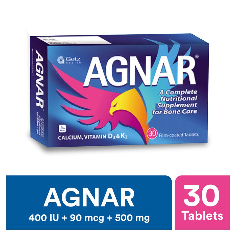 Agnar Tablet 400IU+90mcg+500mcg Tp 30s(BLT)