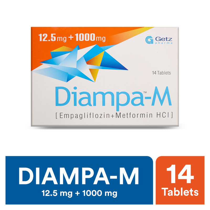 Diampa-M 12.5mg+1000mg Tablets