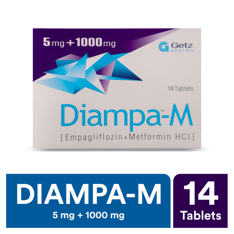 Diampa-M 5mg+1000mg Tablet