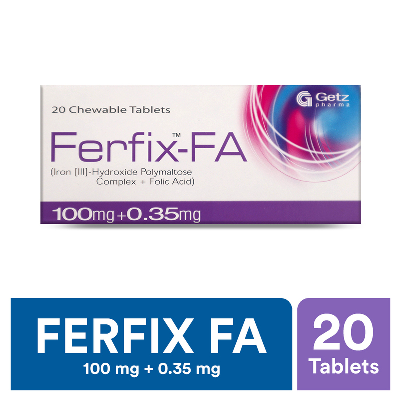 Ferfix FA 100mg Plus 0.35 mg Tablets