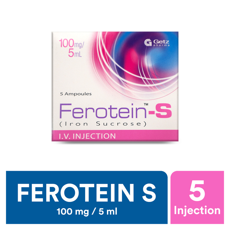 Ferotein-S 100 mg / 5 ml Ampoules