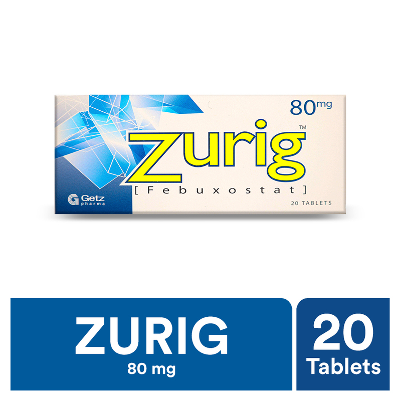 Zurig 80mg Tablets 20S