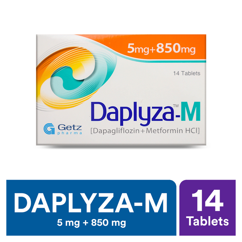 Daplyza M Tablets 5mg/850mg 14s