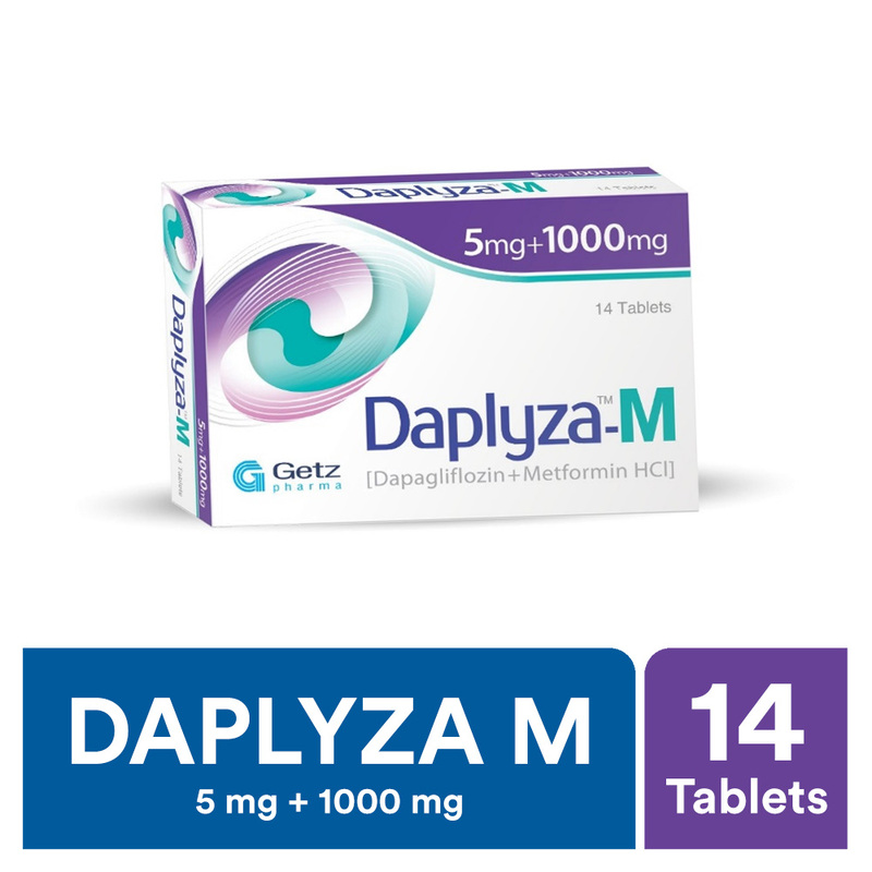 Daplyza M Tablets 5mg/1000mg 14s