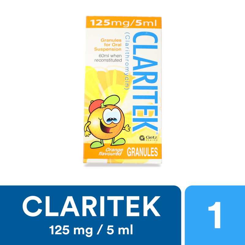 Claritek Granules 125mg/5ml 60mL