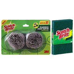 Scotch Brite Spiral Twin Pack With Pad