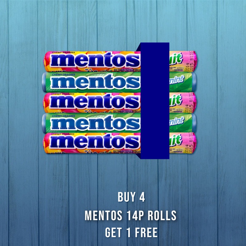 Mentos Roll Bundle (4+1)