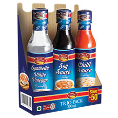 Trio Pack (Soya, Chilli, Vinegar) 300ml