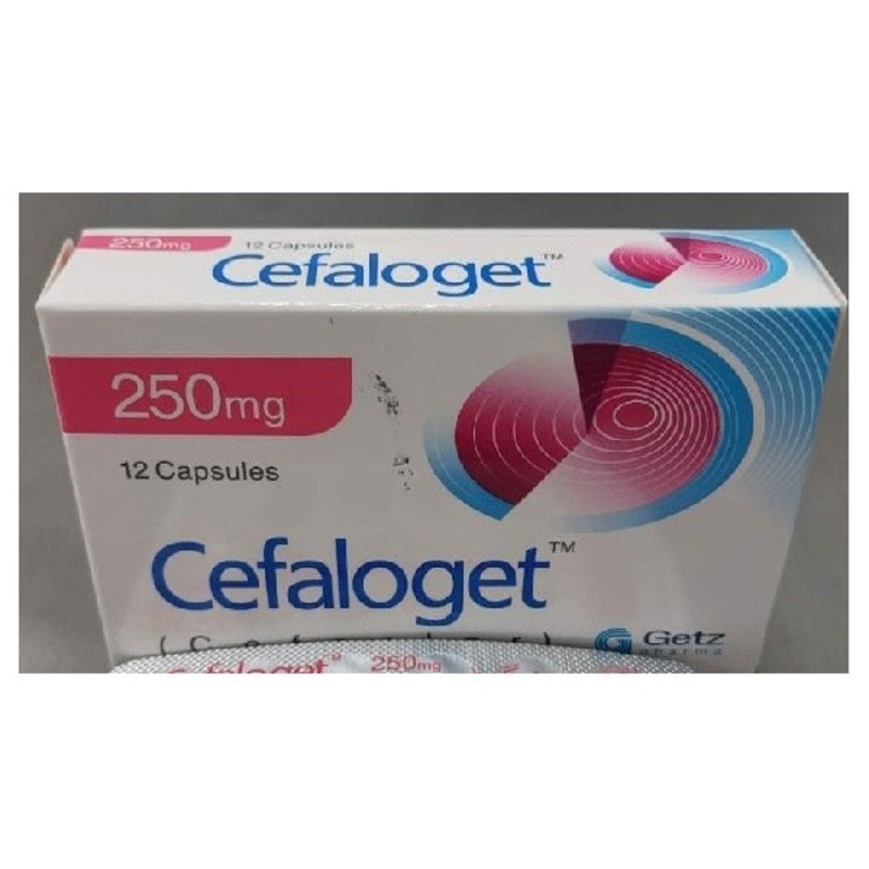Cefaloget Capsules 250mg 12s