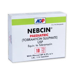 NEBCIN 10MG/1ML INJECTION 5S