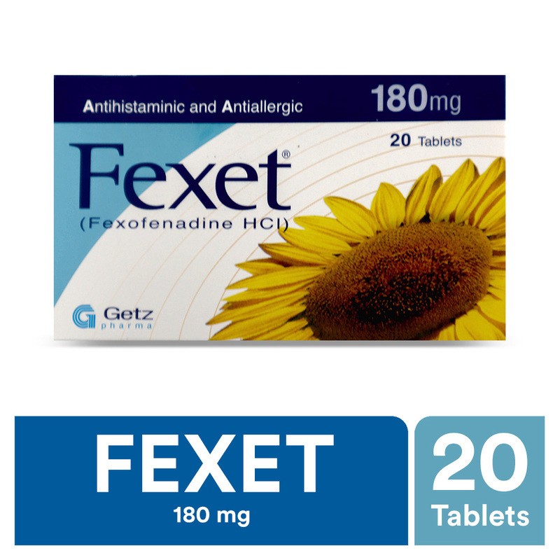 Fexet 180mg Tablets 20s