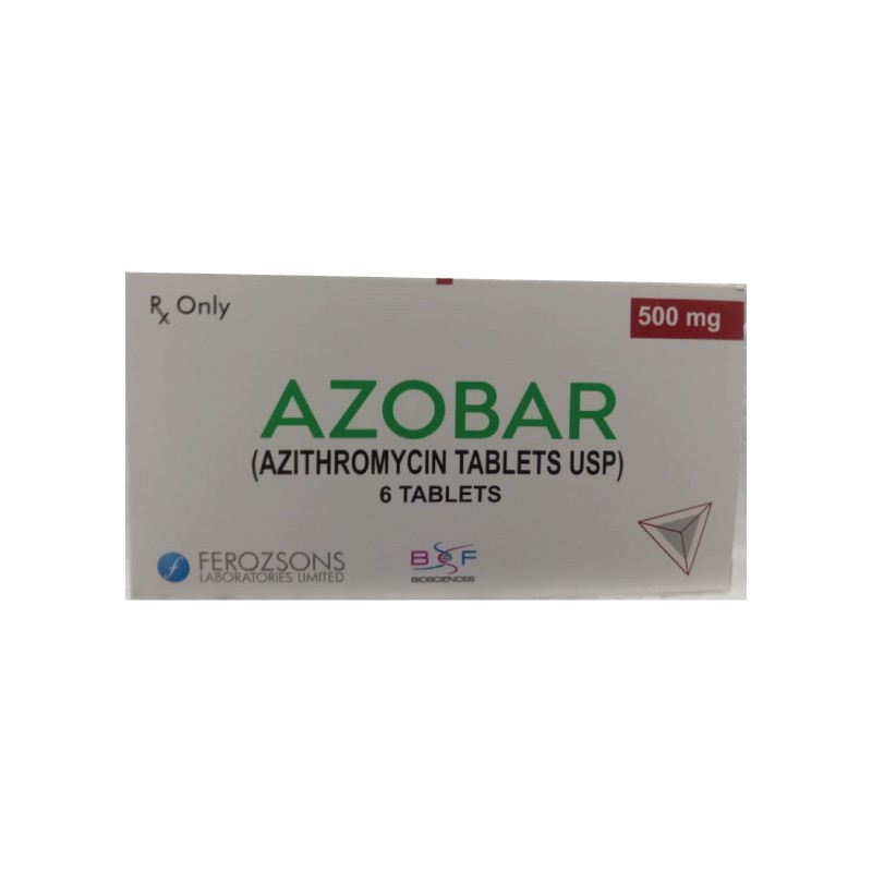 Azobar 500 mg (Azithromycin USP)Blister