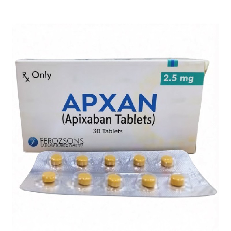 Apxan 2.5mg  (Apixaban tablets) blister