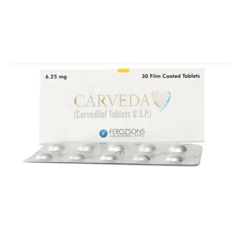 Carveda Tablets 6.25mg (Carvedilol)
