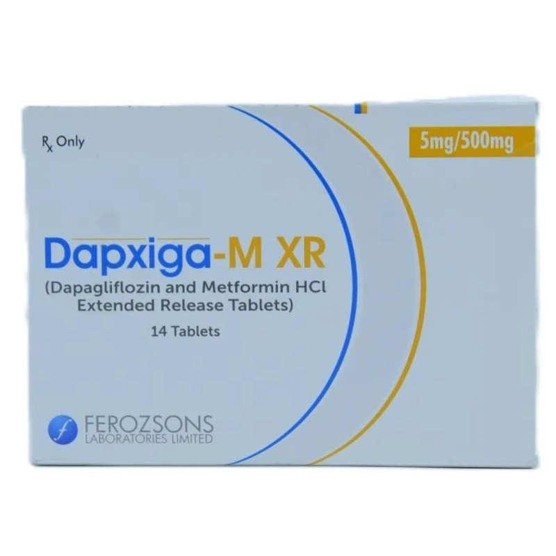 DAPXIGA-MXR 5MG/500MG 14 TABLETS