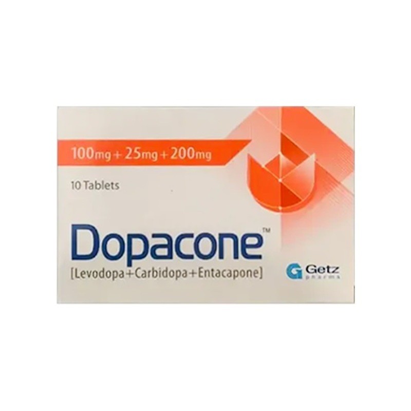 Dopacone 100+25+200 mg Tablet