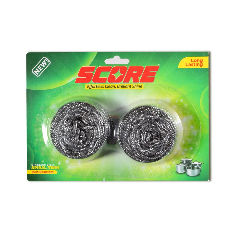 Stainless Steel Spiral Jumbo Twin Pack