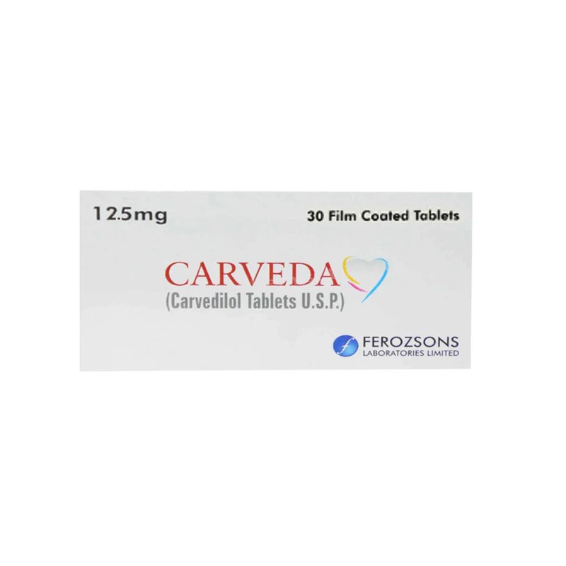 Carveda Tablets 12.5mg (Carvedilol)