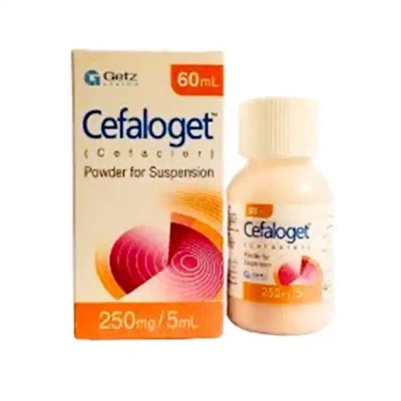 Cefaloget Suspension 250mg/5ml 60ml