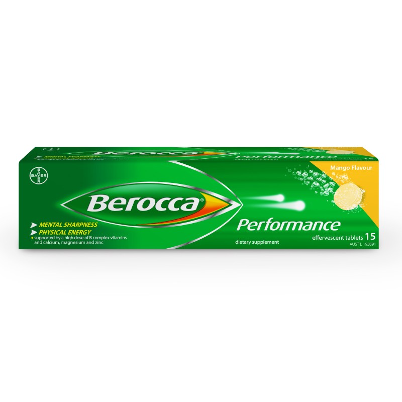 Berocca Performance Mango Tablet 15s