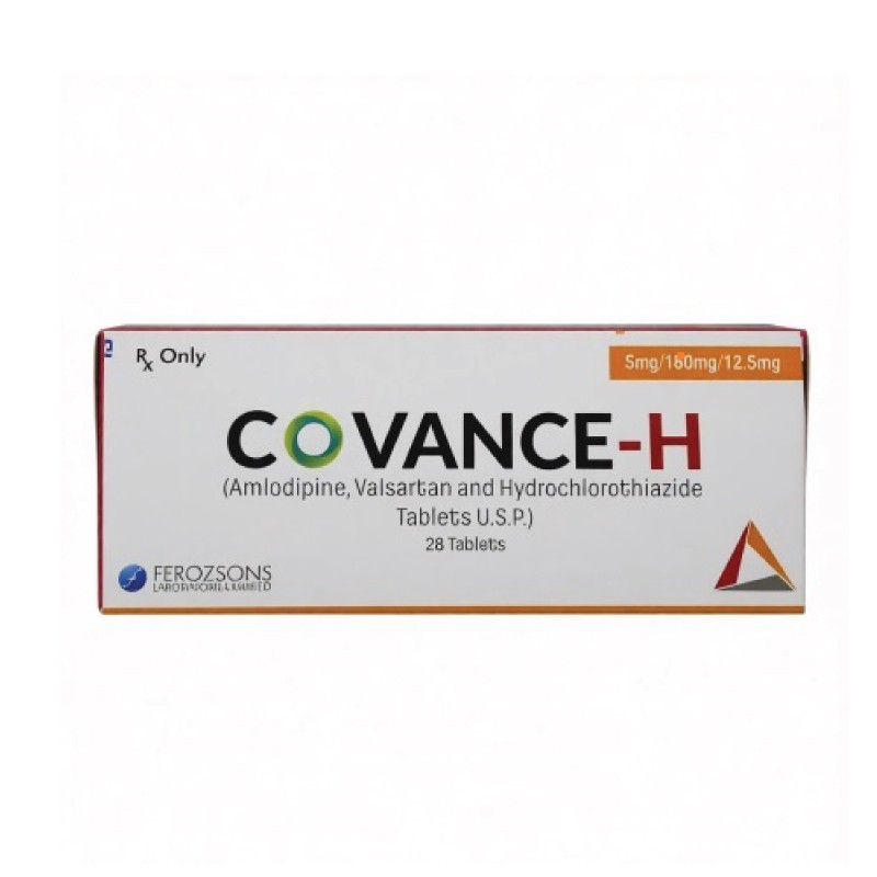 Covance-H 5mg/160mg/12.5mg 28 Tablets
