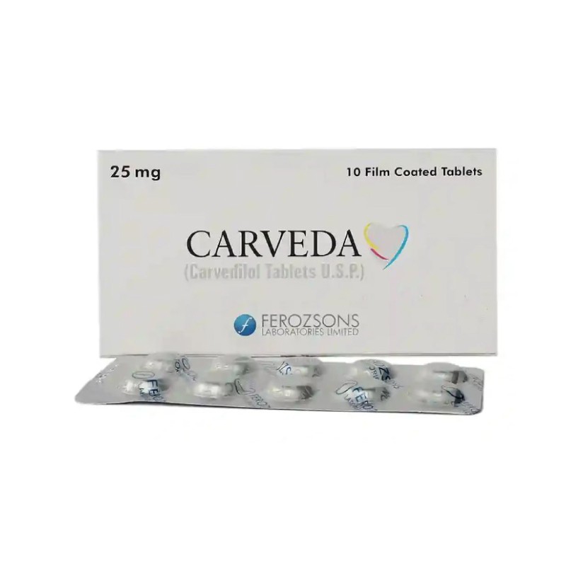 Carveda Tablets 25mg (Carvedilol)