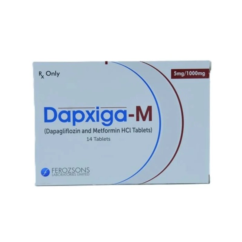 Dapxiga-M 5mg/1000mg 14 Tablets