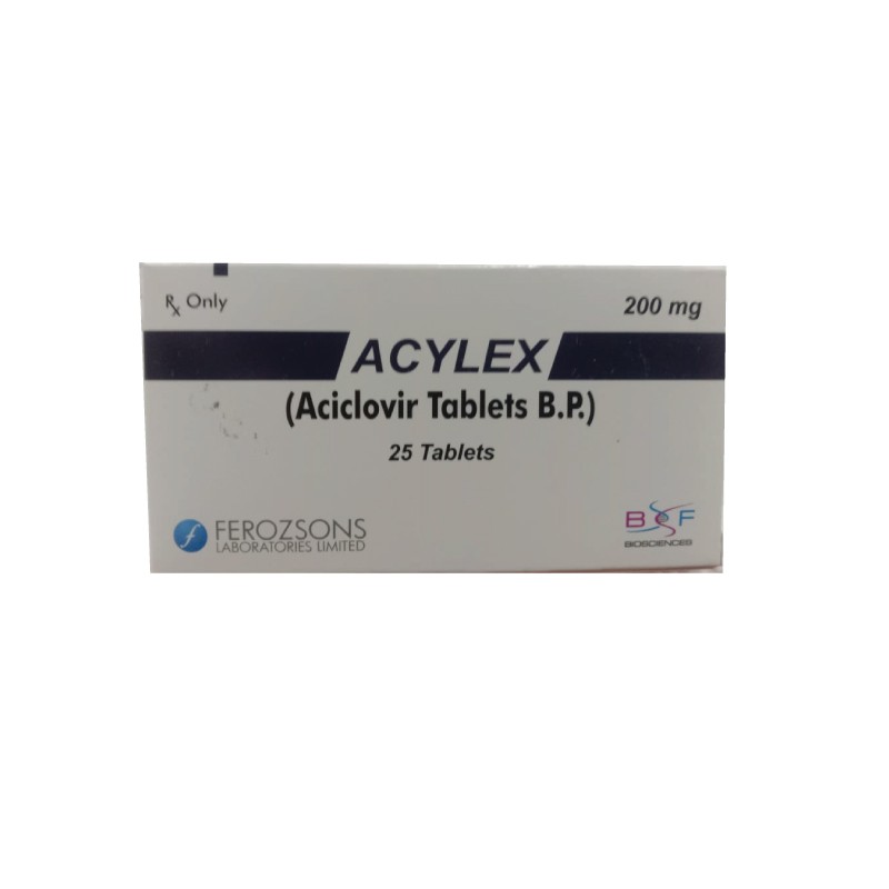 Acylex Tablets 200mg (Acyclovir) Blister